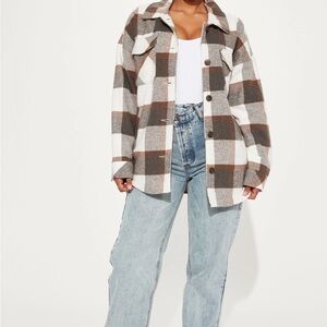 Fashion Nova White and Cream Utility Jacket